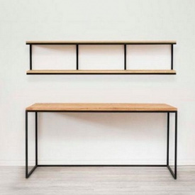 Стол с настенной полкой в стиле LOFT (Office Table - 121)