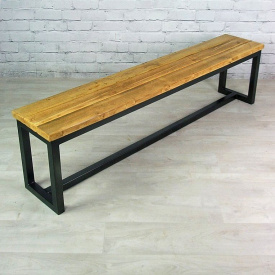 Скамейка парковая стиле LOFT (Street Bench - 39)