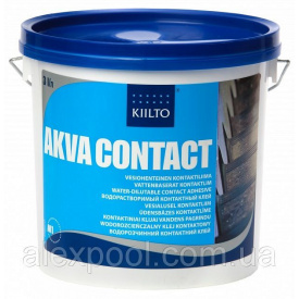 Клей Kiilto Akva Contact 3 кг-водорастворимый контактный клей