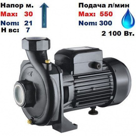Насос центробежный HPF-550 Sprut 30/21 м 300-550 л/мин 220 В 2100 Вт