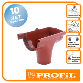 Лійка Profil права Р 90 цегляна