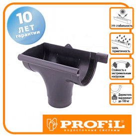 Лійка Profil ліва L 90 графітова