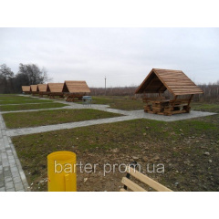Деревянная беседка из мини бруса закрытая 3,0x3,0 м2 Киев