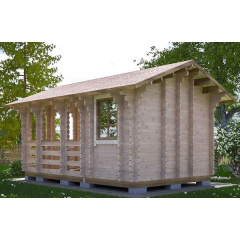 Беседка деревянная из профилированного бруса 5,2x3,2 Черкассы