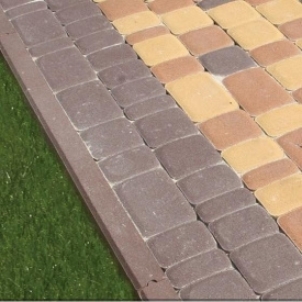 Поребрик 1000x200x60 мм коричневий з паз-гребенем