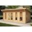Альтанка дерев'яна з профільованого бруса з закритою кімнатою 5,9х4,1 Шостка