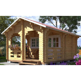 Беседка деревянная из профилированного бруса 5,6x4