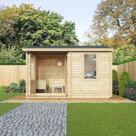 Беседка деревянная из профилированного бруса 3,1х4