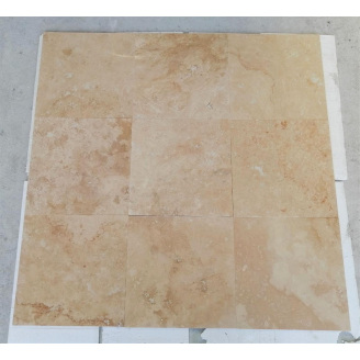 Плитка из травертина Cross Cut Unfilled&Honed Standart 45,7х45,7 см