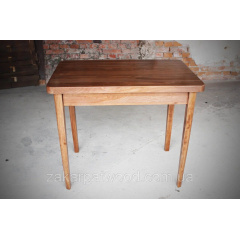 Стіл обідній масив бука 900х600х750 мм темний горіх Нова Прага