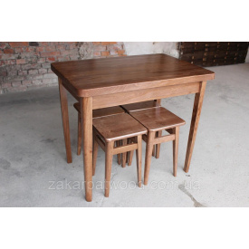 Комплект обеденной мебели Украина ТД бук стол 900х600 мм + табуретки 300х300 мм