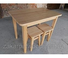 Обідній комплект стіл +4табурета 1000x650мм