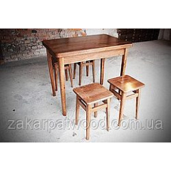 Обідній комплект стіл +4табурета 900x600мм Новомосковськ