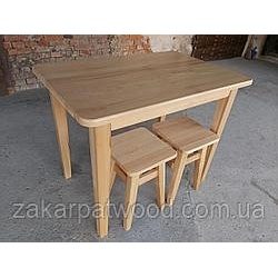 Обеденный комплект стол +4табурета 1000x650мм