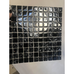 Стеклянная мозаика Керамик Полесье Gretta Black Black Mix 300х300х6 мм Харків