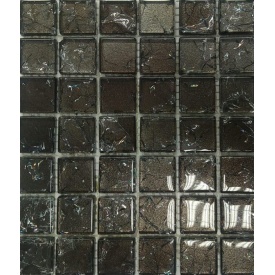Скляна мозаїка Керамік Полісся Gretta Brown колотое скло 300х300 мм