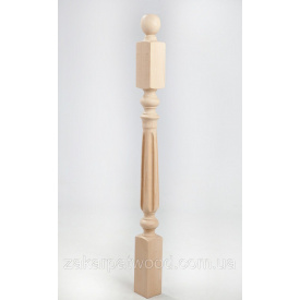 Столб Балясина фрезована 2 бук 1100х80х80мм