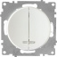 Вимикач OneKeyElectro Florence подвійний з підсвіткою білий 1E31801300 Запоріжжя