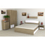Двоспальне ліжко Класика-160 Компаніт ЛДСП 2042х1652х860 мм дуб-сонома комбі Київ