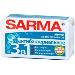 Мыло хозяйственное с антибактериальным эффектом Сарма 140гр Харьков