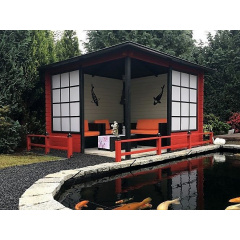 Беседка деревянная из профилированного бруса 3х3 Вишнёвое Київ