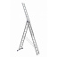 Алюминиевая трехсекционная универсальная лестница 3х13 ступеней усиленная Хмельницкий