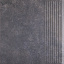 Клінкерний східець Paradyz Viano antracite stopnica prosta struktura 30x30 см Лубни