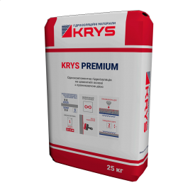 Проникаюча полімерцементна гідроізоляція KRYS PREMIUM 25 кг