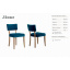 Дизайнерський стілець для будинку ресторану Лінке 790х460х480 мм Вінниця