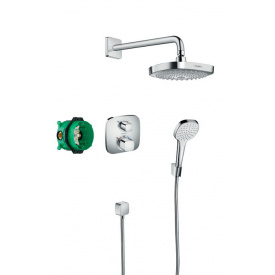 ShowerSet Croma Select E Ecostat E Душевой набор верхний ручной душ ibox термостат HANSGROHE 27294000
