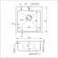 Кухонна мийка Imperial Handmade D5050BL 2.7/1.0 мм (IMPD5050BLPVDH12) Чернігів