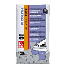 VICOLITH ACRILIC FLEX 25кг еластичний клей для плитки на основі білого цементу