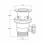Донний клапан для раковини Q-tap L01 з переливом Ужгород