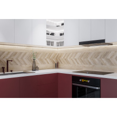 Плитка керамічна плитка Golden Tile Wood Chevron left бежевий 150x900x10 мм (9L1180) Київ