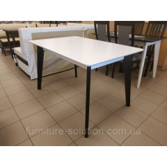 Дерев'яний стіл Мілан 120х80 см прямокутний розкладний венге білий Дніпро