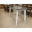 Дерев'яний стіл Мілан 120х80 см прямокутний розкладний венге білий Чернігів