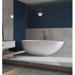 Керамогранитная плитка напольная матовая Cerrad Softcement Silver Rect. 29,7х119,7 см (5903313315135) Чернівці