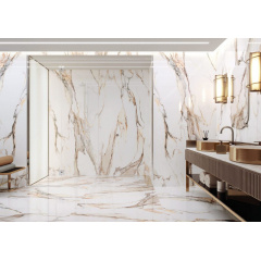 Керамогранитная плитка напольная матовая Cerrad Calacatta Gold Rect. 119,7х279,7 см (5903313315777) Киев