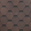 Битумная черепица Docke PIE SIMPLE СОТА 1000х318х2,9 мм коричневый Киев