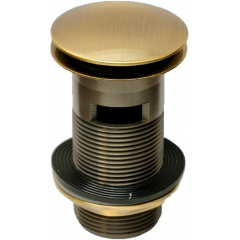 Донный клапан латунный для раковины McALPINE Click-Clack c переливом 1 1/4x90x60 DECOR Сумы