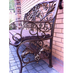 Кована лавочка Legran коричнева 180 см Київ
