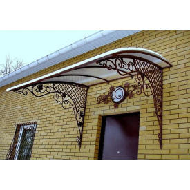 Кованый козырек для входной двери Legran