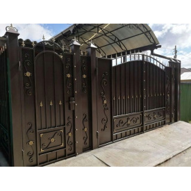 Ковані ворота закриті стримані Legran