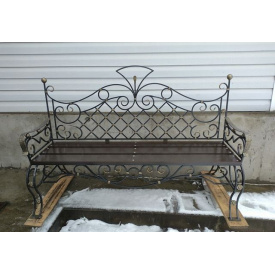 Кована лавочка чорна Legran