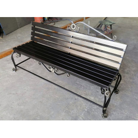 Лавка з кованими елементами дерев'яна Legran