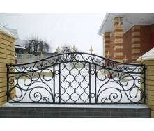 Забор кованый мозаический открытый Legran