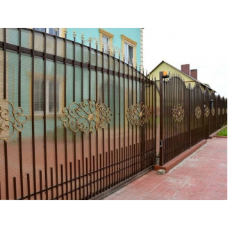 Забор с профнастилом металлический 2,4 м Legran