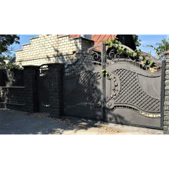Ворота кованые из сеткой 4.0м на 2.0м Legran Братское