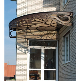 Козирок кований металевий для будівельників комерційних будівель Legran