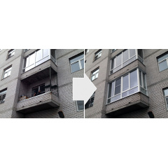 Балкон під ключ 3250х1550х850 Київ